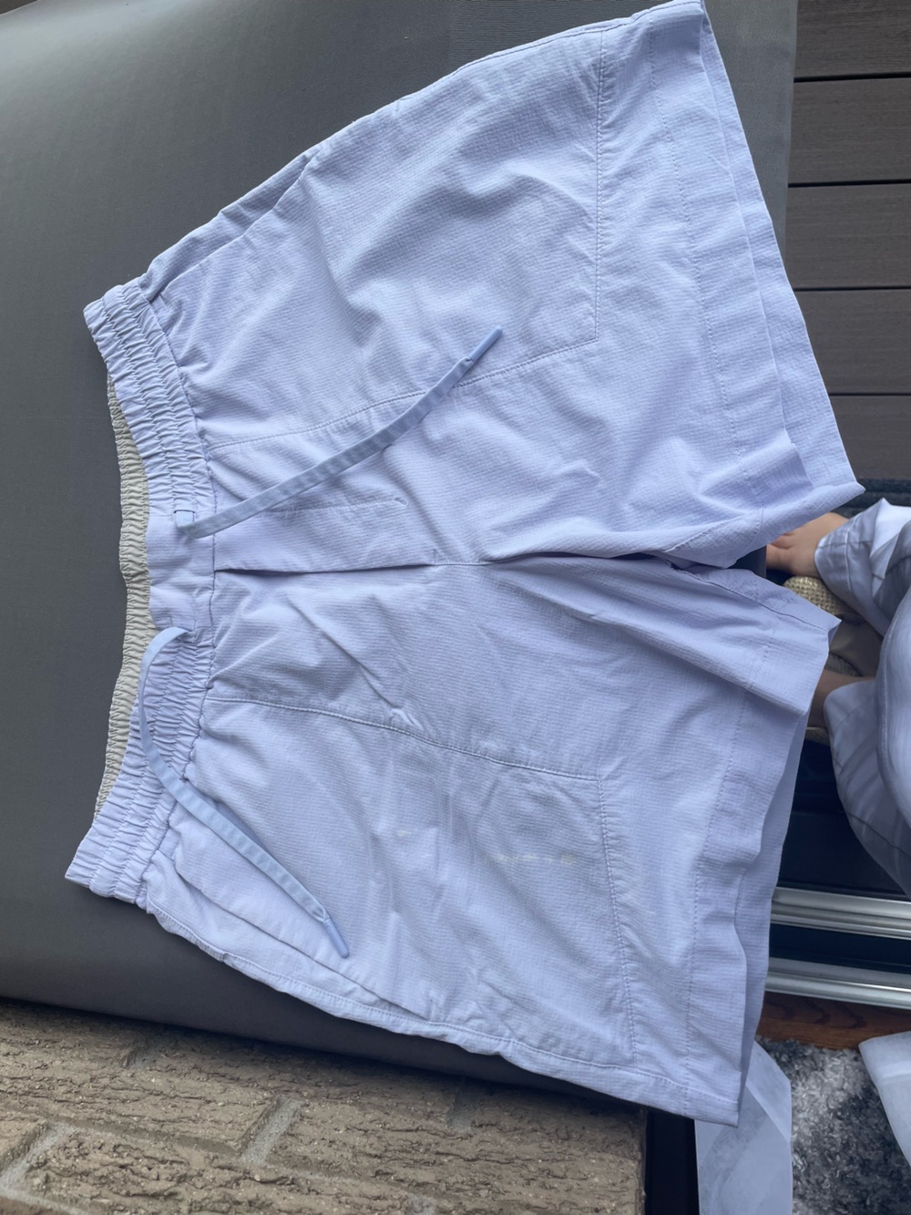 lululemon athletica Light Blue Men’s Drawstring Athletic Shorts